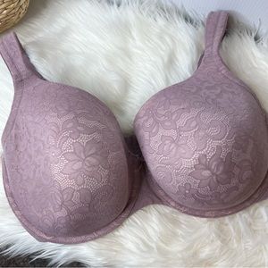Cacique lace push-up underwire bra in lilac